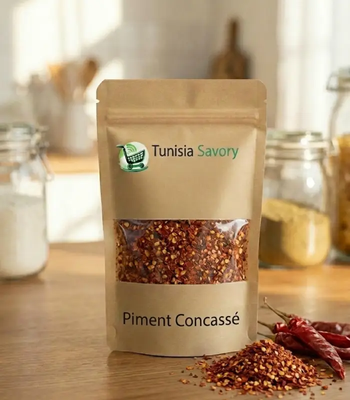 piment concassé naturel épice tunisienne piquante