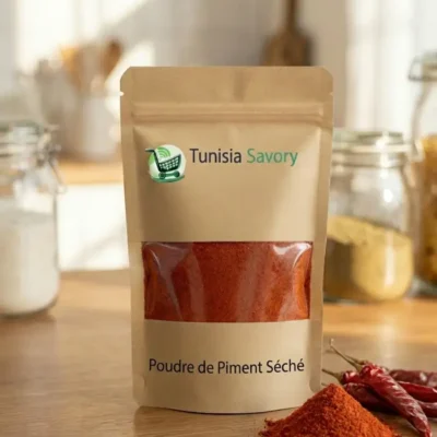 poudre de piment séchée naturelle épice tunisienne