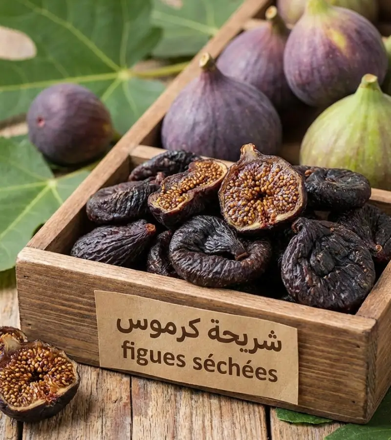Figues séchées naturelles du terroir tunisien Tunisia Savory riches en fibres