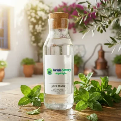 eau de menthe naturelle hydrolat rafraîchissant tunisien