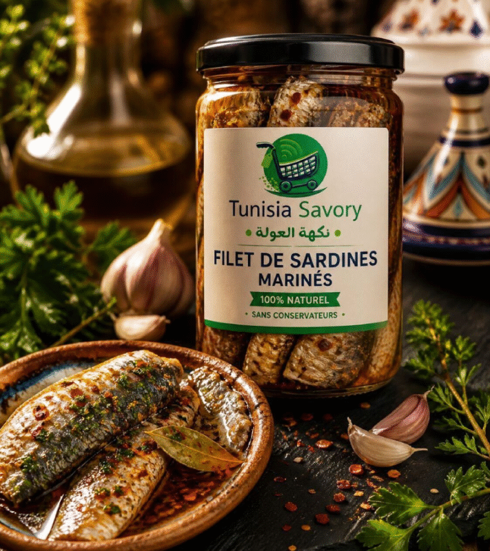 Filet de sardines marinées en différentes tailles 220g 500g 1kg